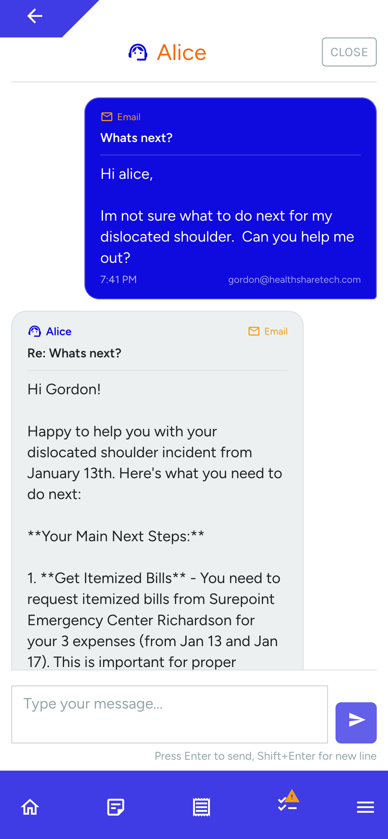Instant Answers Screenshot